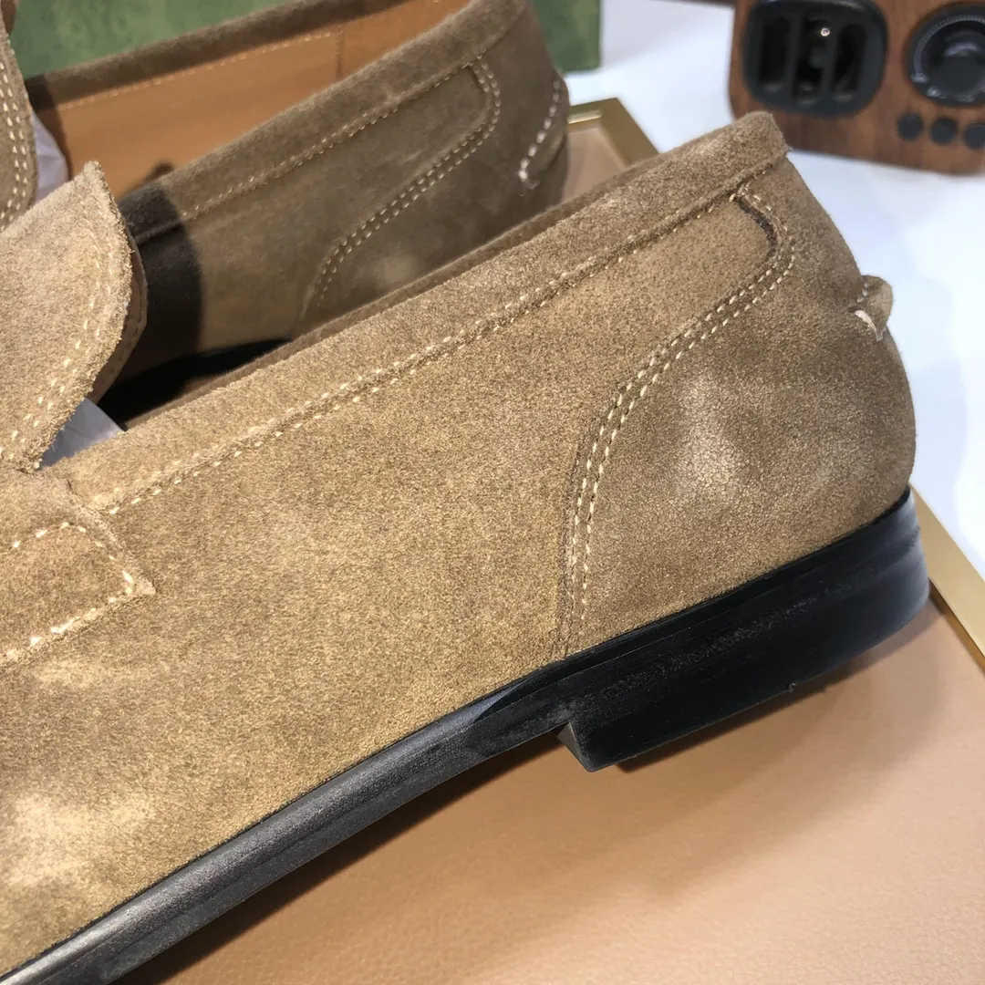 Men's shoes 💰580💰[GUCCI—Gucci] The latest high-end version of Gucci. Official website new model. Available at the same time at counters, the uppers are made of original cowhide imported from Italy/matched with the original special material splicing design concept; "highlight, high-end, grade, extravagance" and exquisite workmanship (original mesh fabric) sole: original factory special outsole size (38-45) (custom-made 45 non-returnable)